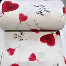 Flanel-Beli Šareni 240cm -Love